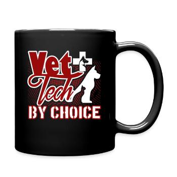 Vet Tech By Choice - Full Colour Mug - black - Right