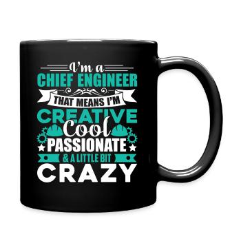 Chief Engineer I am A Cool Chief Engineer - Full Colour Mug - black - Right