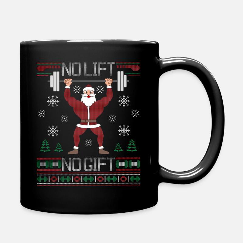 Böser Weihnachtsmann Hässlicher Weihnachtspullover Kein Aufzug Kein Geschenk - Tasse einfarbig - Schwarz