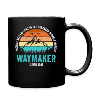 Waymaker Promise Keeper Miracle Worker - Full Colour Mug - black - Right