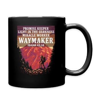 Wegweiser, Versprechenshüter, Wundertäter - Tasse einfarbig - Schwarz - Rechts