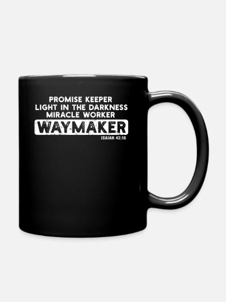Wegweiser, Versprechenshüter, Wundertäter - Tasse einfarbig - Schwarz