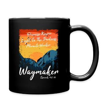 Waymaker Promise Keeper Miracle Worker - Full Colour Mug - black - Right