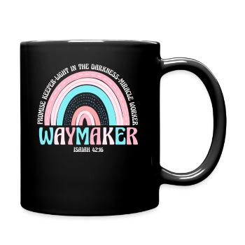 Waymaker Promise Keeper Miracle Worker - Full Colour Mug - black - Right