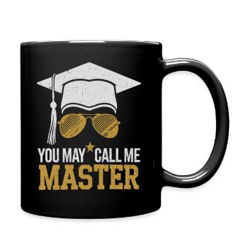 Design amusant pour le master - Mug uni - noir - Droite