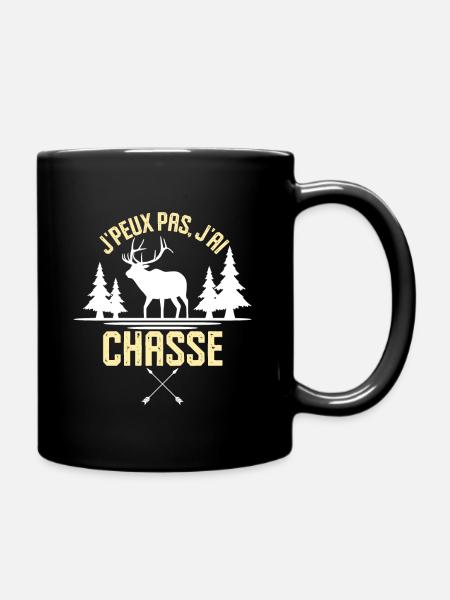 Je peux pas j ai chasser - Mug uni - noir