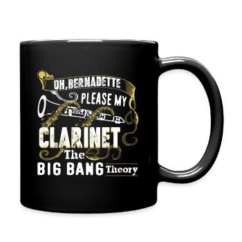 Please My Clarinet The Big Band Theory - Full Colour Mug - black - Right