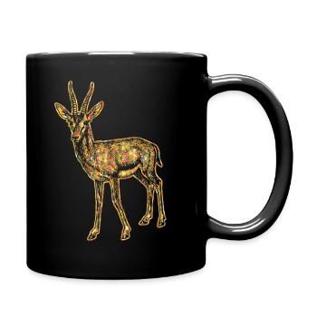 Gazelle Geometric - Full Colour Mug - black - Right