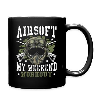 Teambasiertes Schießen Airsoft Strategy Airsoft - Tasse einfarbig - Schwarz - Rechts