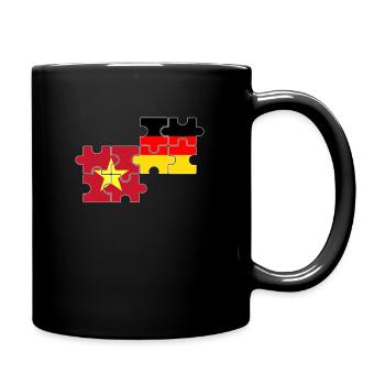 Vietnam Germany Flag German Vietnamese - Full Colour Mug - black - Right