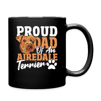 Airedale Puppy Dad Airedale Dog Airedale Terrier - Full Colour Mug - black - Right