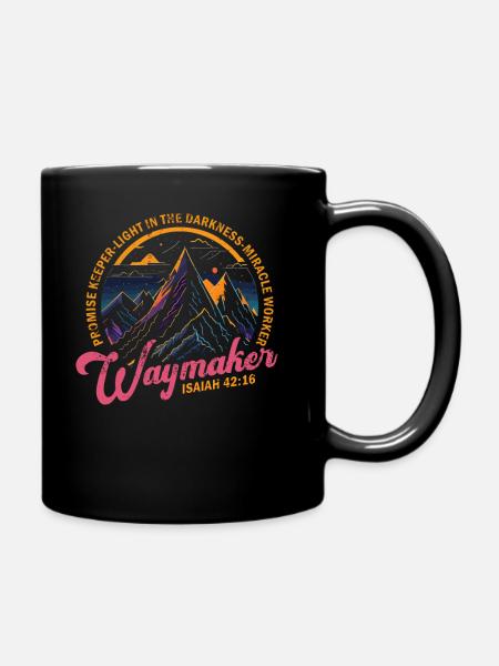 Wegweiser, Versprechenshüter, Wundertäter - Tasse einfarbig - Schwarz