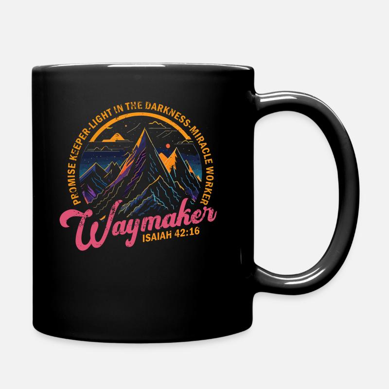Wegweiser, Versprechenshüter, Wundertäter - Tasse einfarbig - Schwarz