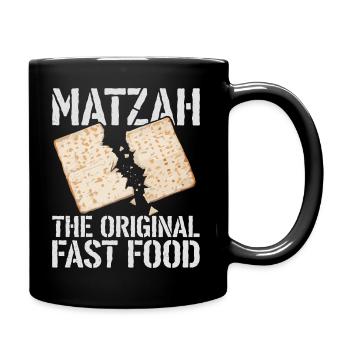 Kosher enjoyment in style - Full Colour Mug - black - Right