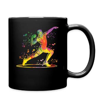 Lanceur de poids Colorsplash Lancer de poids - Mug uni - noir - Droite
