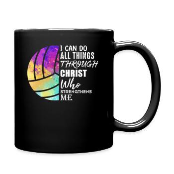 Je peux tout faire grâce au volleyball - Mug uni - noir - Droite
