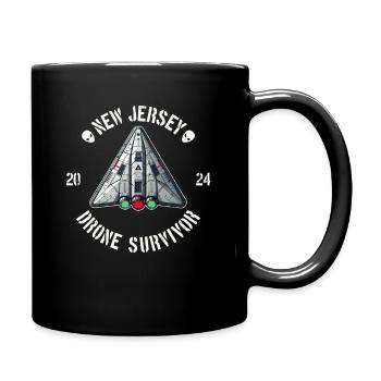 New Jersey Drone Survivor | NJ Drones Aliens UAPs - Full Colour Mug - black - Right