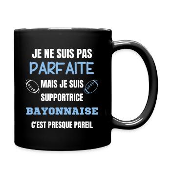 Supportrice Bayonnaise Parfaite Rugby - Mug uni - noir - Droite