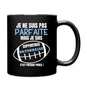 Supportrice Bayonnaise Parfaite Rugby - Mug uni - noir - Droite
