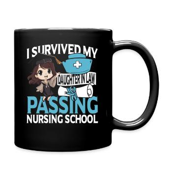 Infirmière Belle-fille Soins infirmiers - Mug uni - noir - Droite