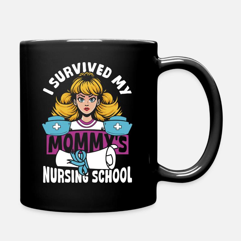 Abschluss Krankenschwester Krankenpflege Mutter - Tasse einfarbig - Schwarz