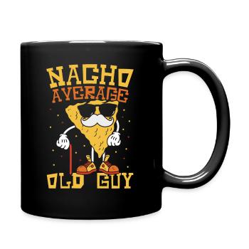 Nacho Alter Mann Nacho Durchschnittsalter Mann - Tasse einfarbig - Schwarz - Rechts