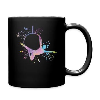 Aerialist Aerial Ring Lyra Air Ring - Full Colour Mug - black - Right