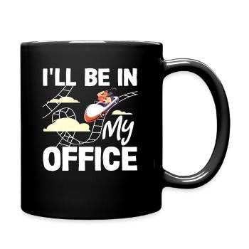 Montagnes russes, mon expérience de bureau amusante - Mug uni - noir - Droite