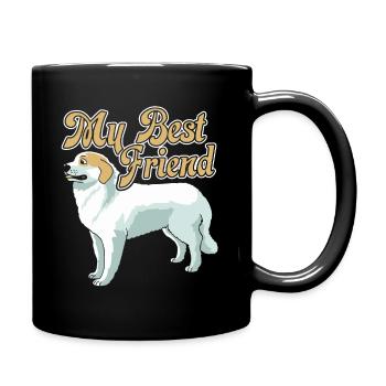 Great Pyrenees Is My Best Friend - Full Colour Mug - black - Right