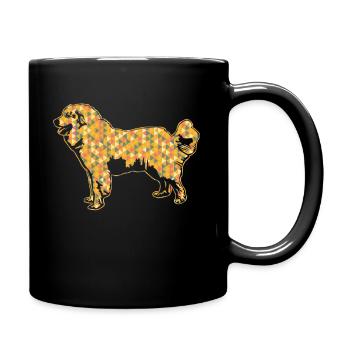 Great Pyrenees Geometric - Full Colour Mug - black - Right