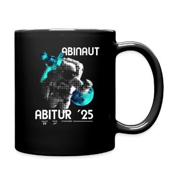 Abinaut 25 - Abitur 2025 - Tasse einfarbig - Schwarz - Rechts