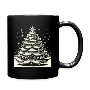 Christmas Nostalgic Christmas Tree Magic - Full Colour Mug - black - Right