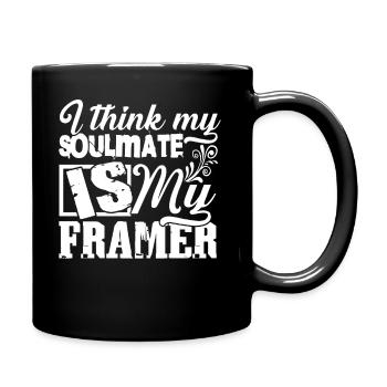 Framer Is My Soulmate - Full Colour Mug - black - Right
