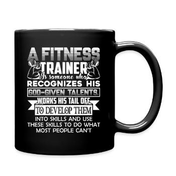 Fitness Trainer Proud Fitness Trainer - Full Colour Mug - black - Right