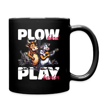 PFLUG HART UND HÄRTER SPIELEN - Tasse einfarbig - Schwarz - Rechts