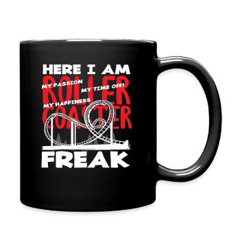 Montagnes russes Freak Passion Vacances Fun - Mug uni - noir - Droite