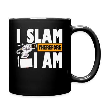 Poetry Slam I Slam Slam Poesie - Full Colour Mug - black - Right