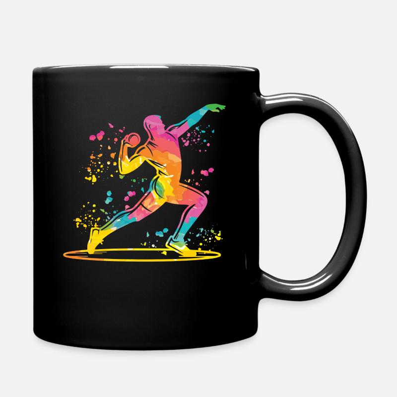 Lanceur de poids Colorsplash Lancer de poids - Mug uni - noir
