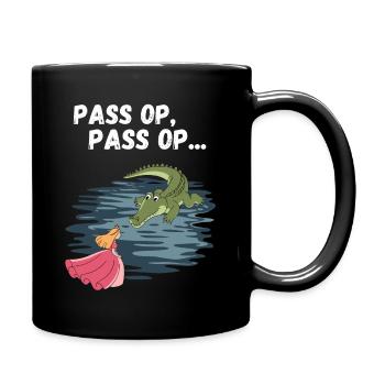 Carnaval Cologne Alaaf Crocodile Princesse Drôle - Mug uni - noir - Droite
