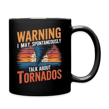 For tornado hunters and weather enthusiasts - Full Colour Mug - black - Right