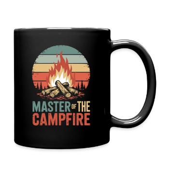 Master of the Campfire - Tasse einfarbig - Schwarz - Rechts