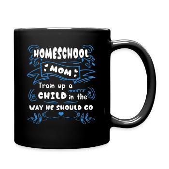 Homeschool Proud Homeschool Mom - Full Colour Mug - black - Right
