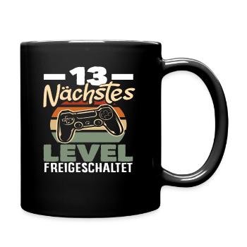 13e anniversaire Niveau suivant débloqué - Mug uni - noir - Droite