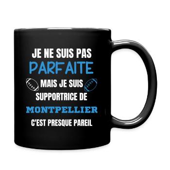 Supportrice Parfaite Montpellier Rugby - Mug uni - noir - Droite