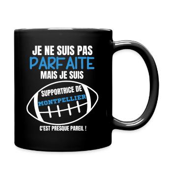 Supportrice Parfaite Montpellier Rugby - Mug uni - noir - Droite