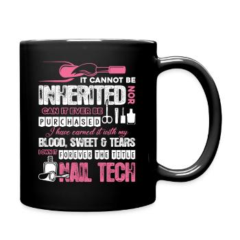 Forever The Title Nail Technician - Full Colour Mug - black - Right