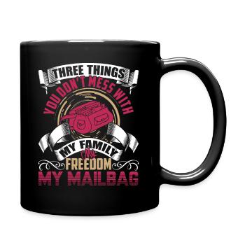 Mail Carrier Don't Mess With My Mailbag - Full Colour Mug - black - Right