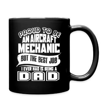 Aircraft Mechanic Proud To Be Aircraft Mechanic - Full Colour Mug - black - Right