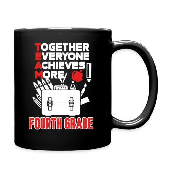 4th Grade Teacher Team 4th Grade - Full Colour Mug - black - Right