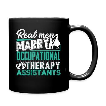 Marry Occupational Therapy Assistants - Full Colour Mug - black - Right